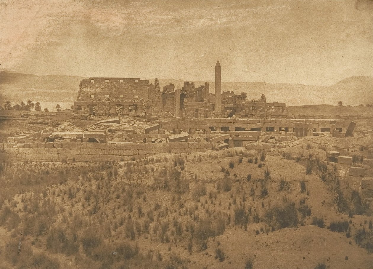 Vue générale des ruines du Palais de Karnac prise à l