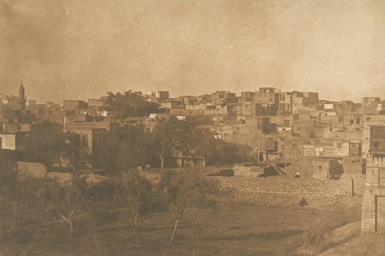 Vue prise du quartier Franc, au Caire, décembre 1849-janvier 1850 - Maxime Du Camp