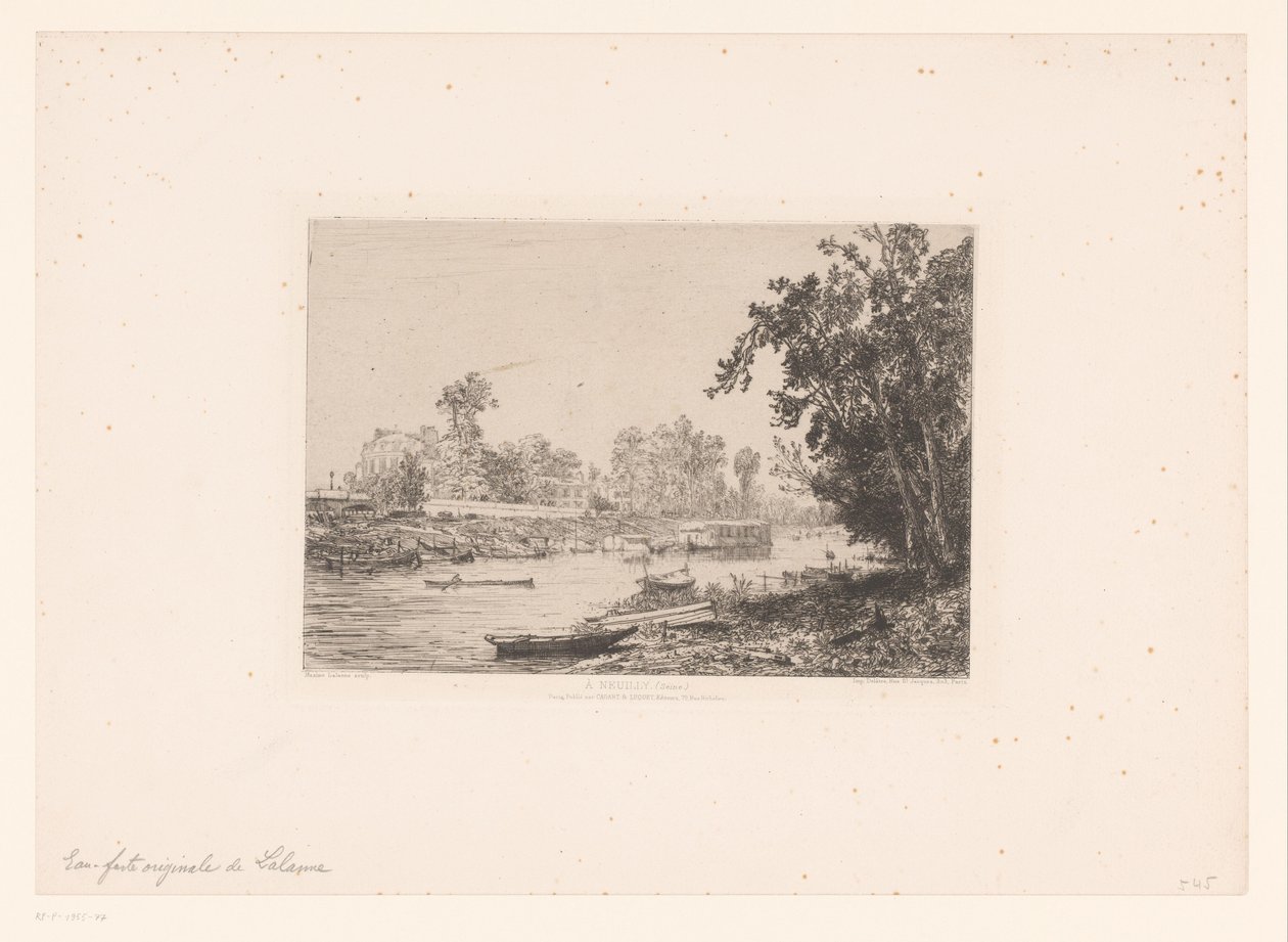 Vue sur la Seine à Neuilly - Maxime François Antoine Lalanne