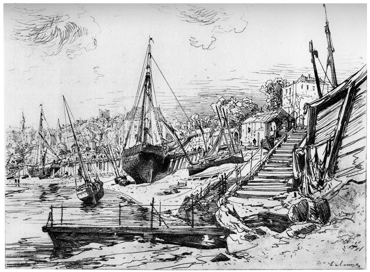 Concarneau, vers 1850-1895 - Maxime Lalanne
