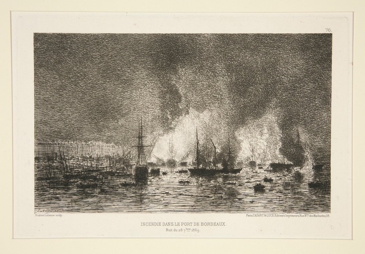 Incendie dans le port de Bordeaux - Maxime Lalanne