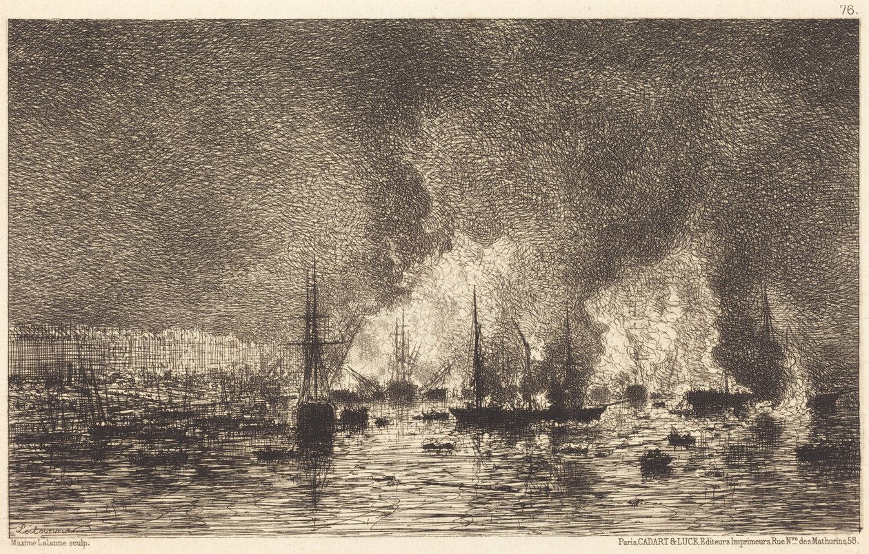 Incendie dans le port de Bordeaux - Maxime Lalanne