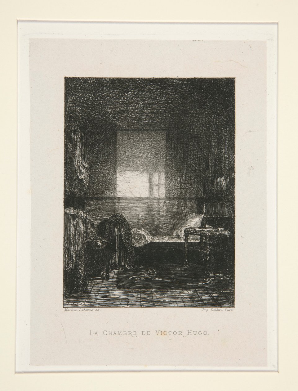 La chambre de Victor Hugo, pl. 11 de la suite Chez Victor Hugo - Maxime Lalanne