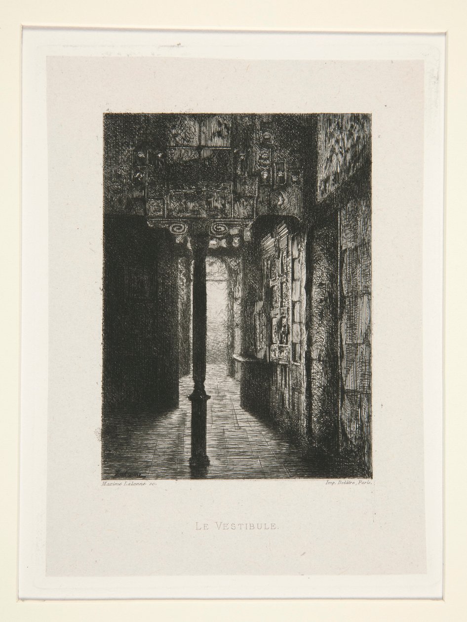 Le Vestibule, pl. 3 de la suite Chez Victor Hugo - Maxime Lalanne