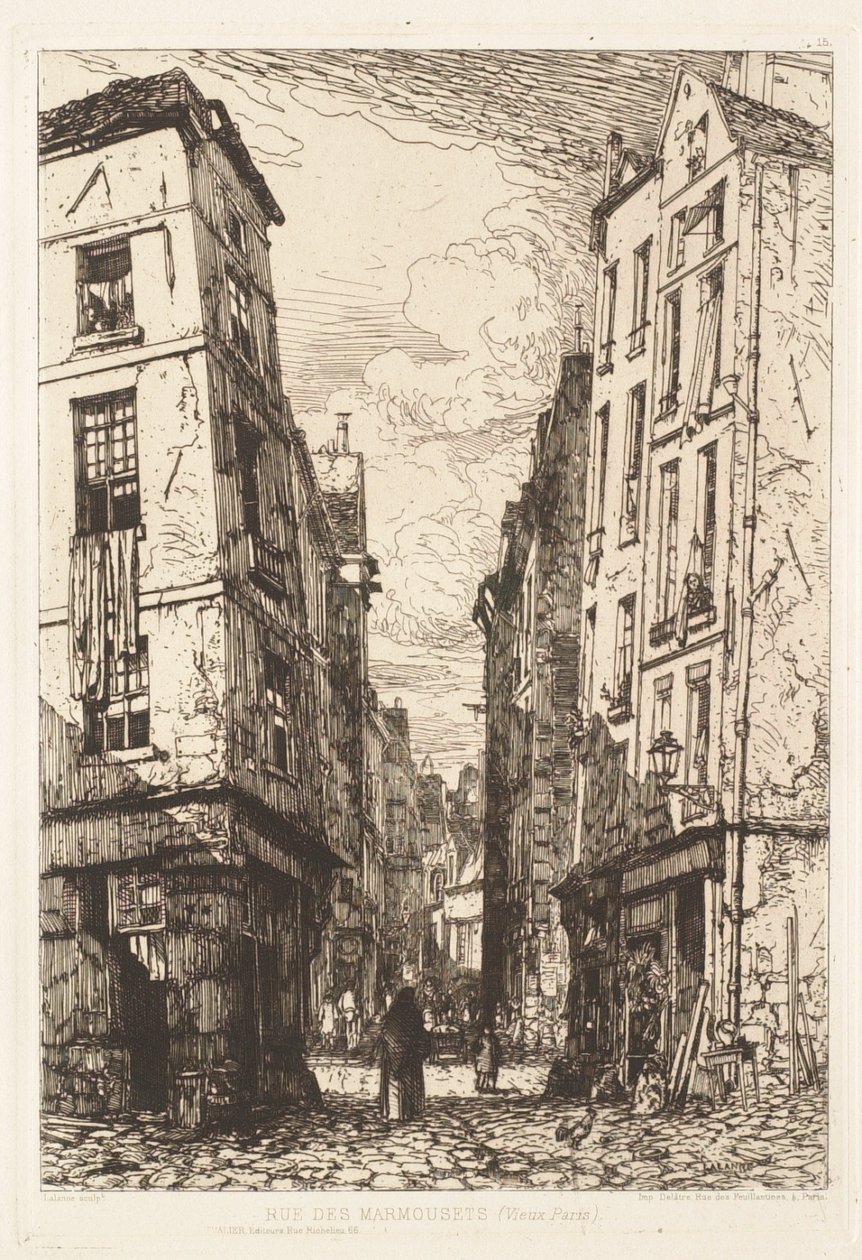 Rue des Marmousets, Vieux Paris - Maxime Lalanne