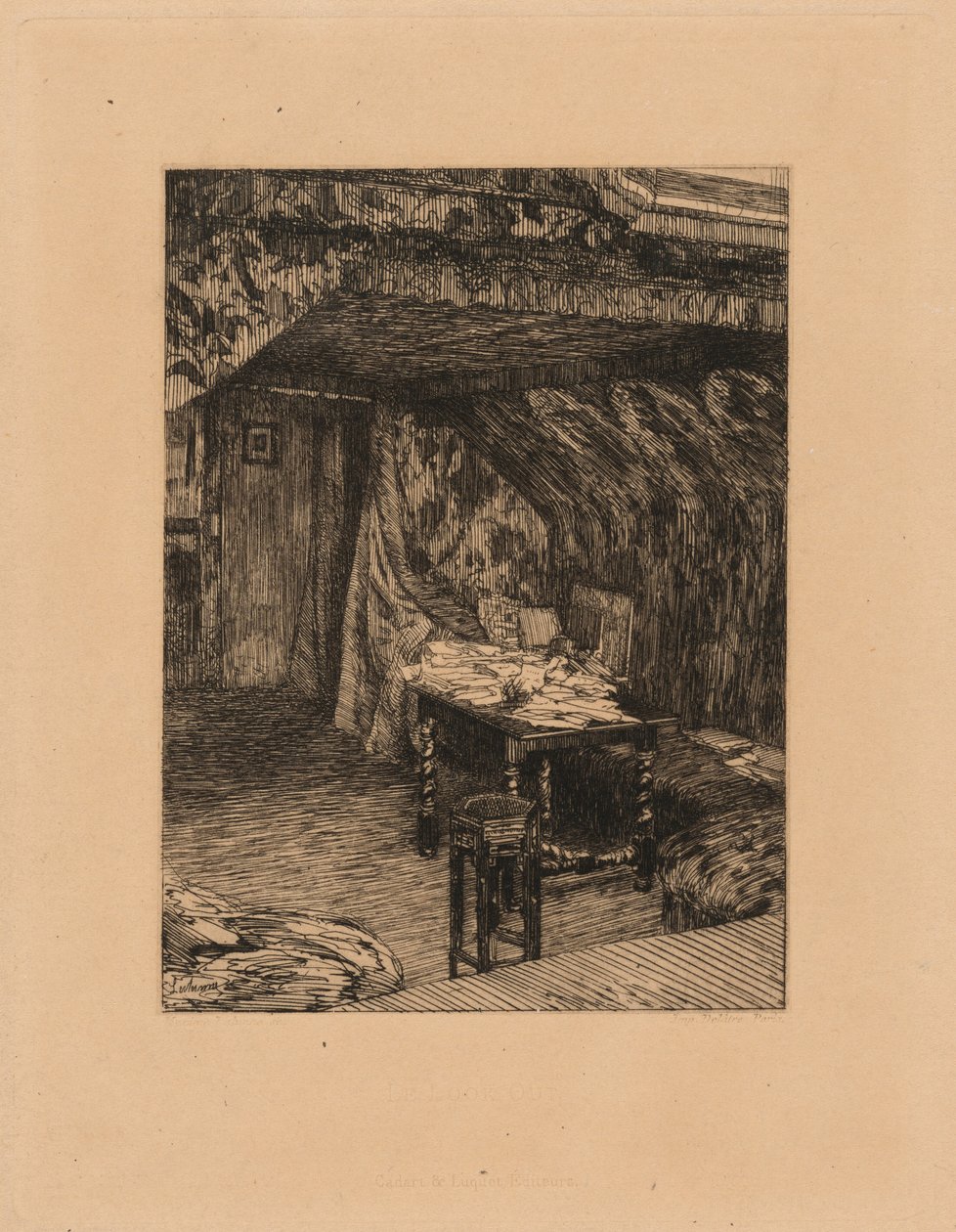 Der Ausguck (Das Büro von Victor Hugo) - Maxime Lalanne