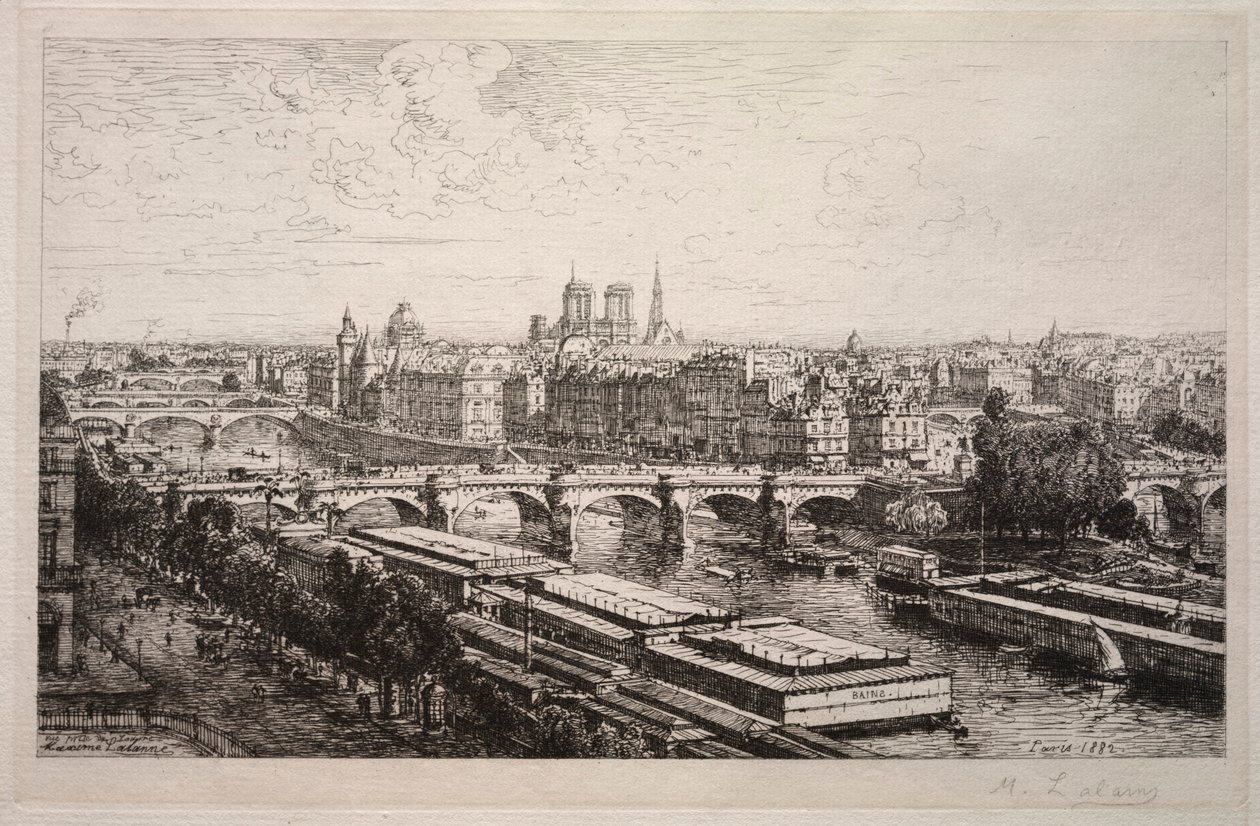 Vue du Louvre - Maxime Lalanne
