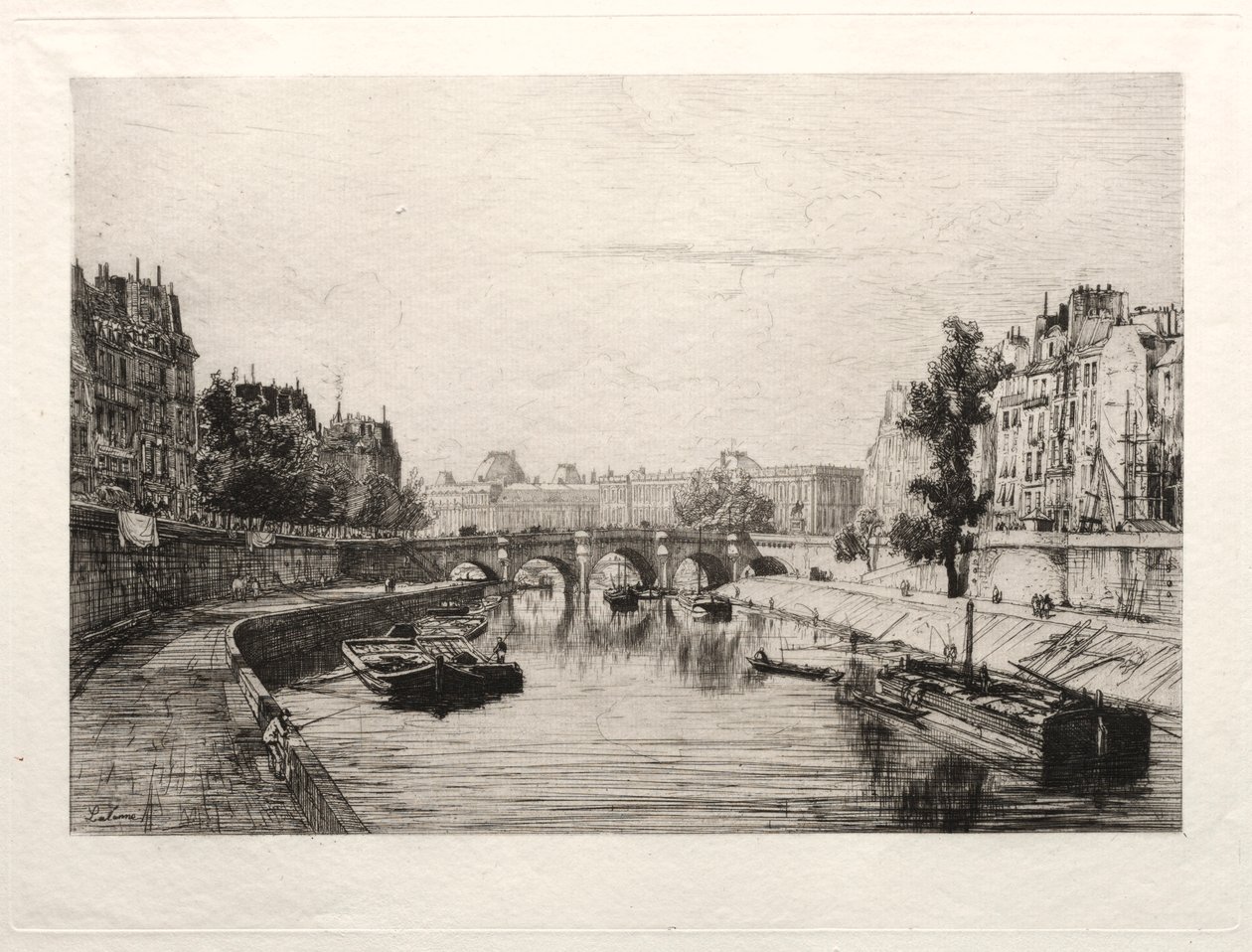 Vue prise du Pont Saint-Michel - Maxime Lalanne