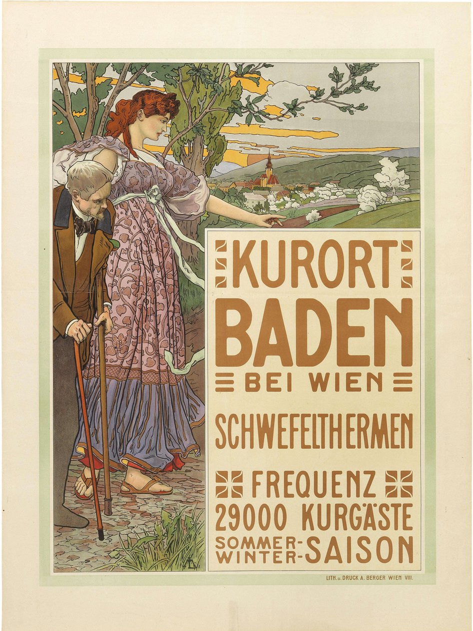 Ville thermale Baden près de Vienne - Maximilian Liebenwein