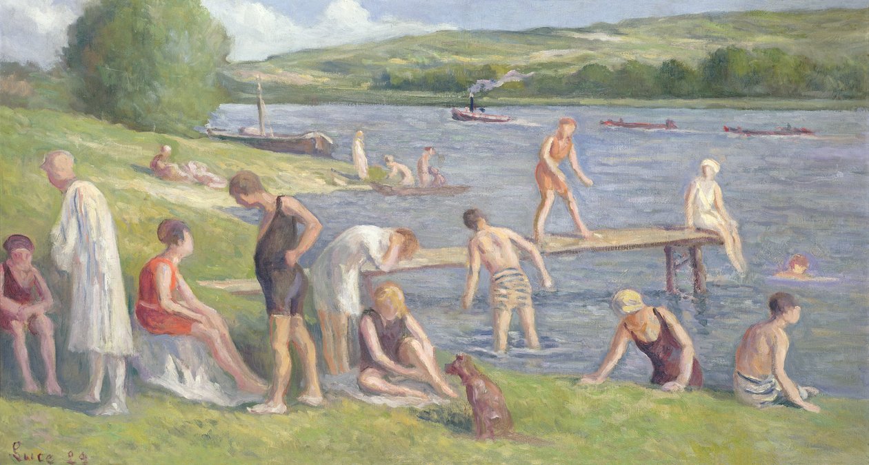 Baigneurs sur les rives de la Seine - Maximilien Luce
