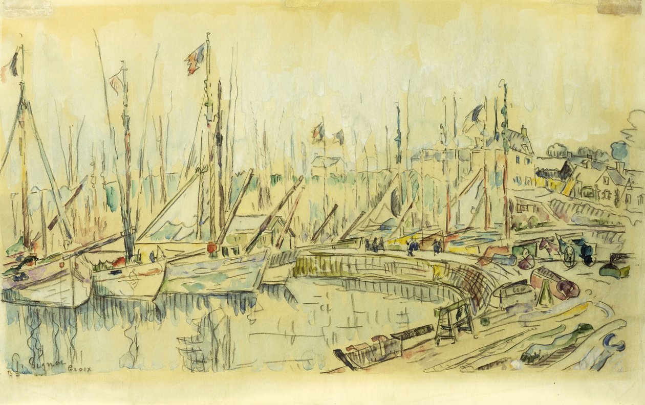 Barges sur la Seine - Maximilien Luce