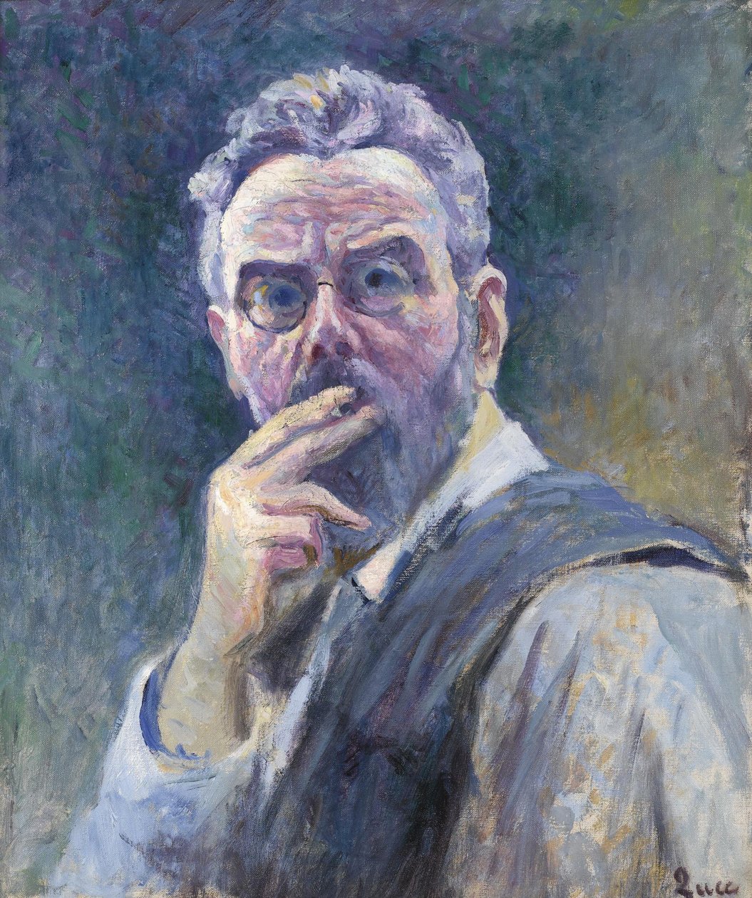Autoportrait avec cigarette, vers 1905 - Maximilien Luce