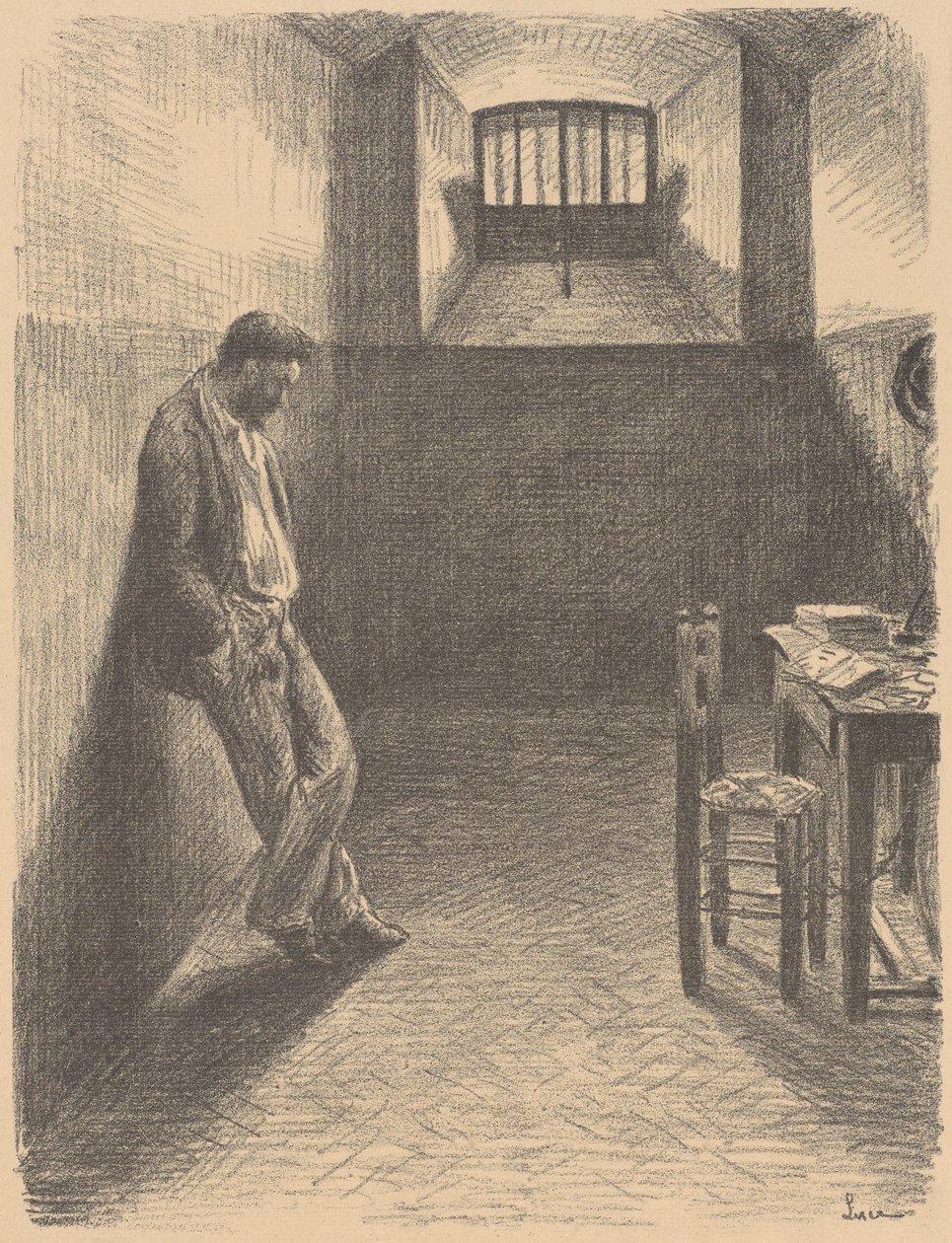 Autoportrait à la prison de Mazas - Maximilien Luce