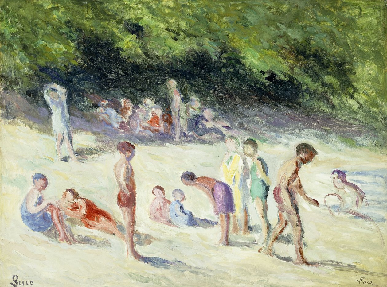 La baignade à Méricourt, 1935 - Maximilien Luce