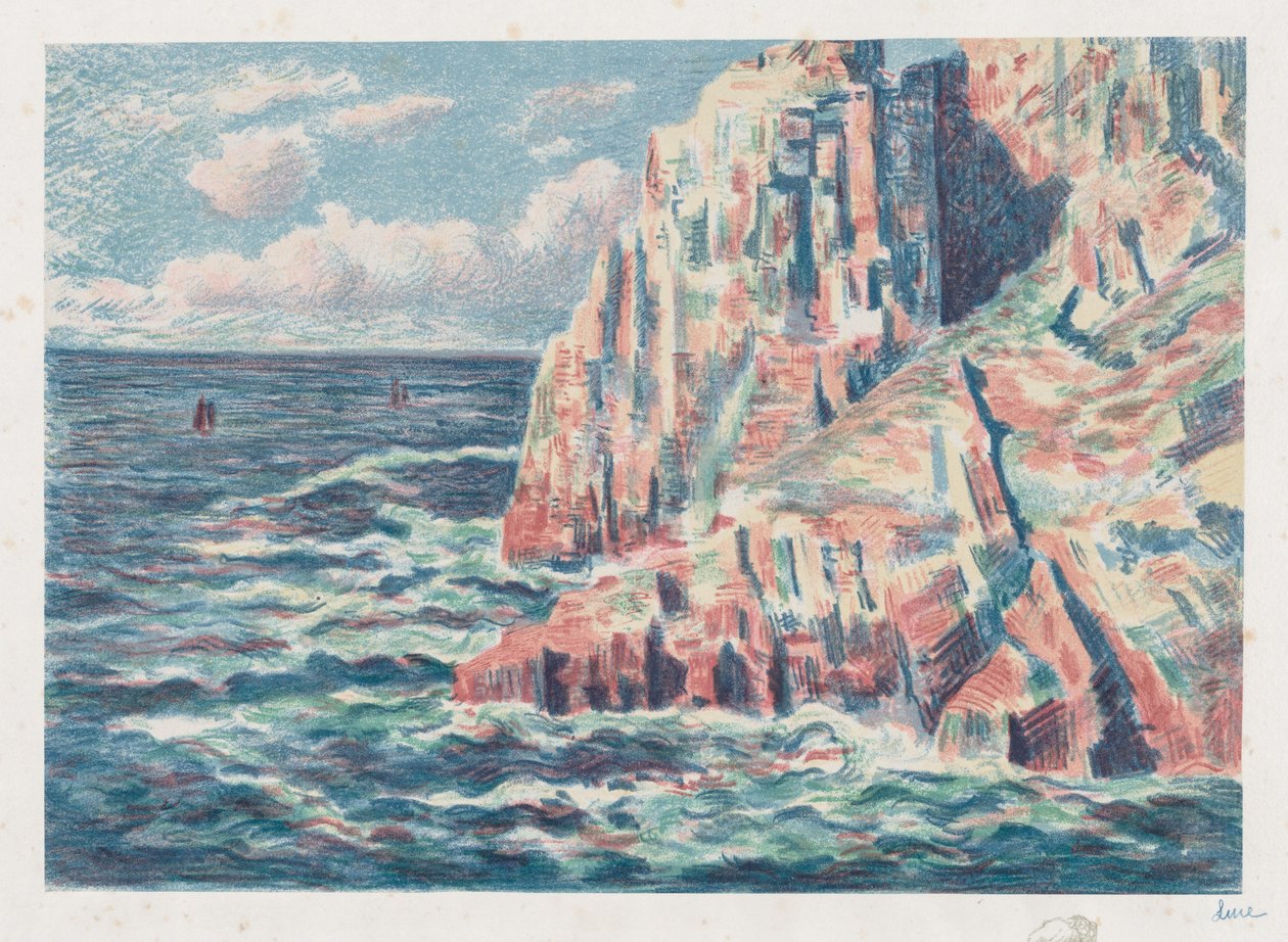 La mer à Camaret, Les Rochers Rouges, 1895 - Maximilien Luce