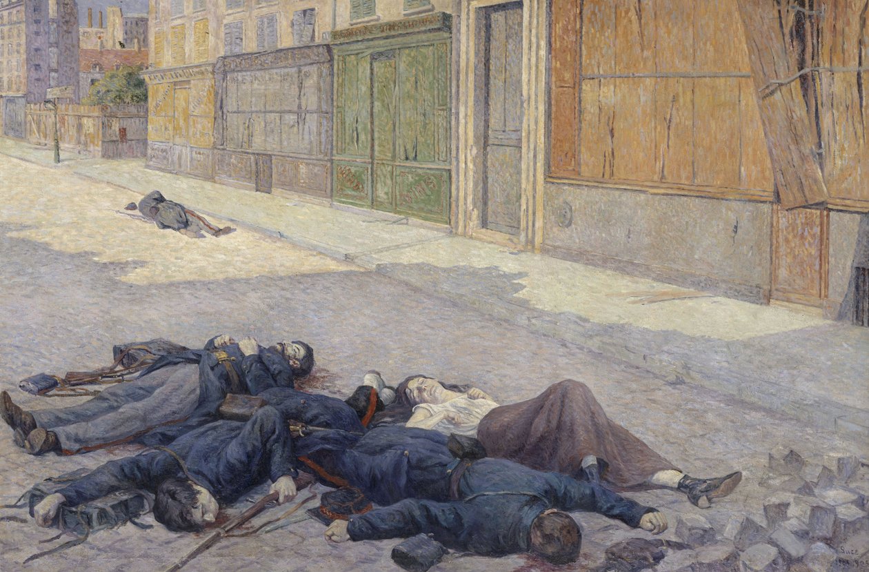 Une rue de Paris en mai 1871 - Maximilien Luce