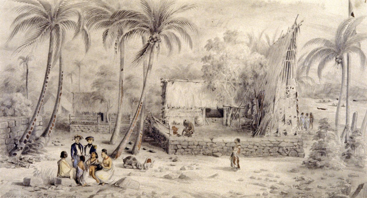 Village en Océanie - Maximilien Radiguet