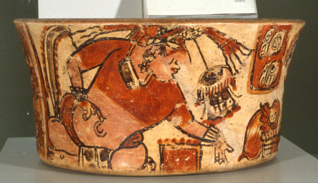 Vase funéraire (céramique) - Mayan