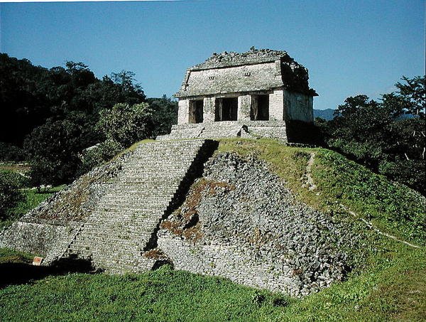 Vue du Temple du Comte, c.697 après J.-C. - Mayan