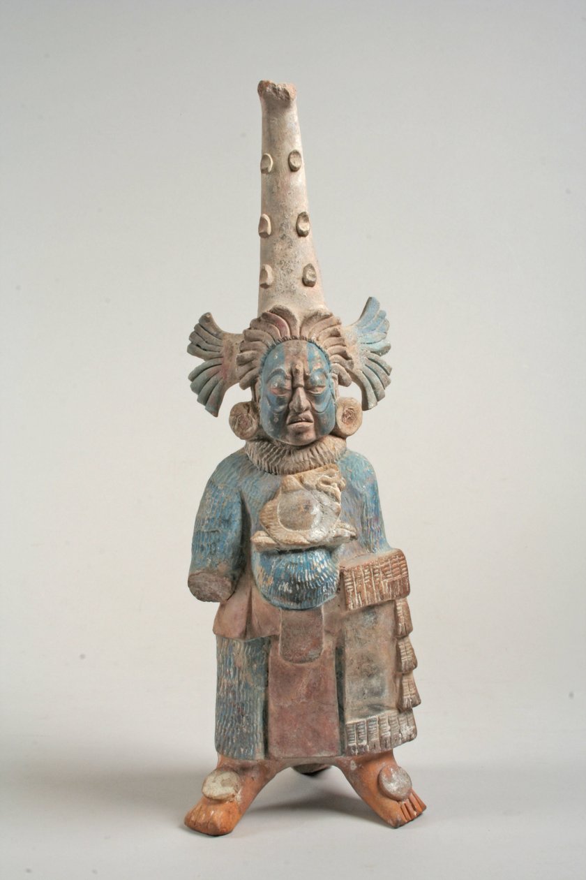 Figure costumée du Mexique, 7e-8e siècle - Mayan