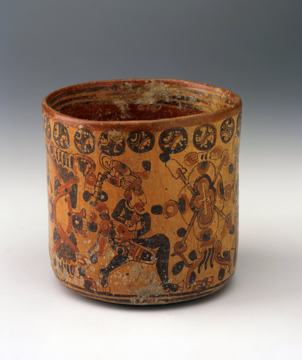 Vase cylindrique, vers 650-850 - Mayan Mayan