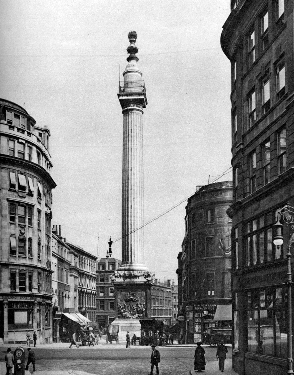Le Monument au Grand Incendie, Londres, 1926-1927 - McLeish