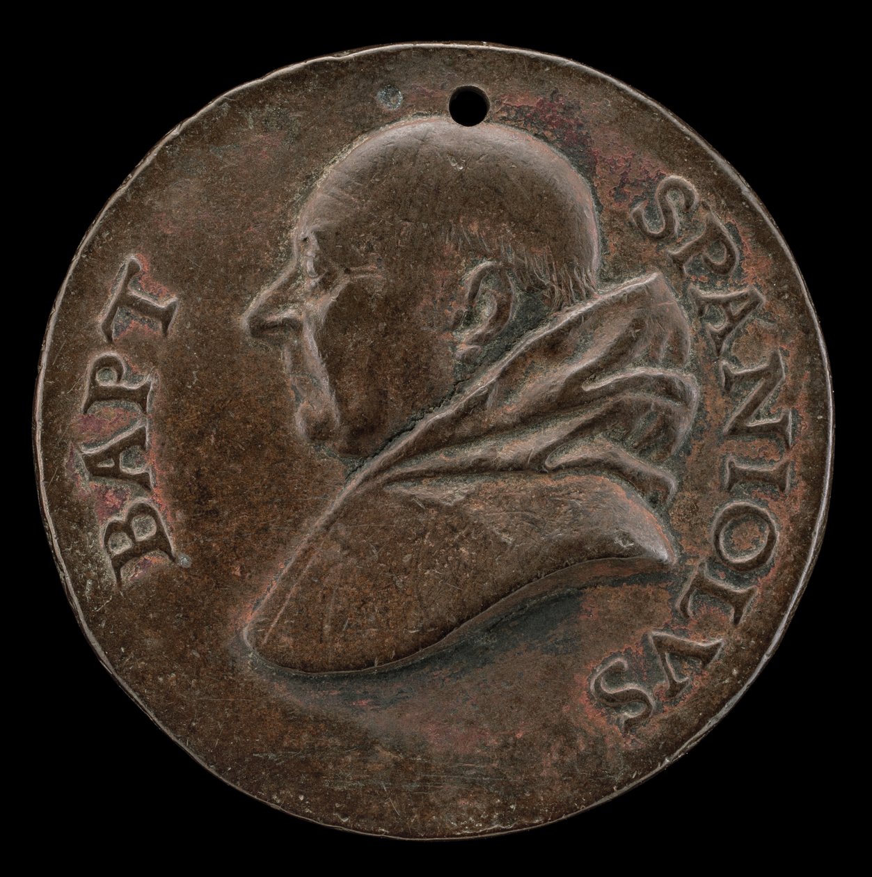 Battista Spagnoli de Mantoue, 1447-1516, poète carmélite [avers], vers 1513 - Mea