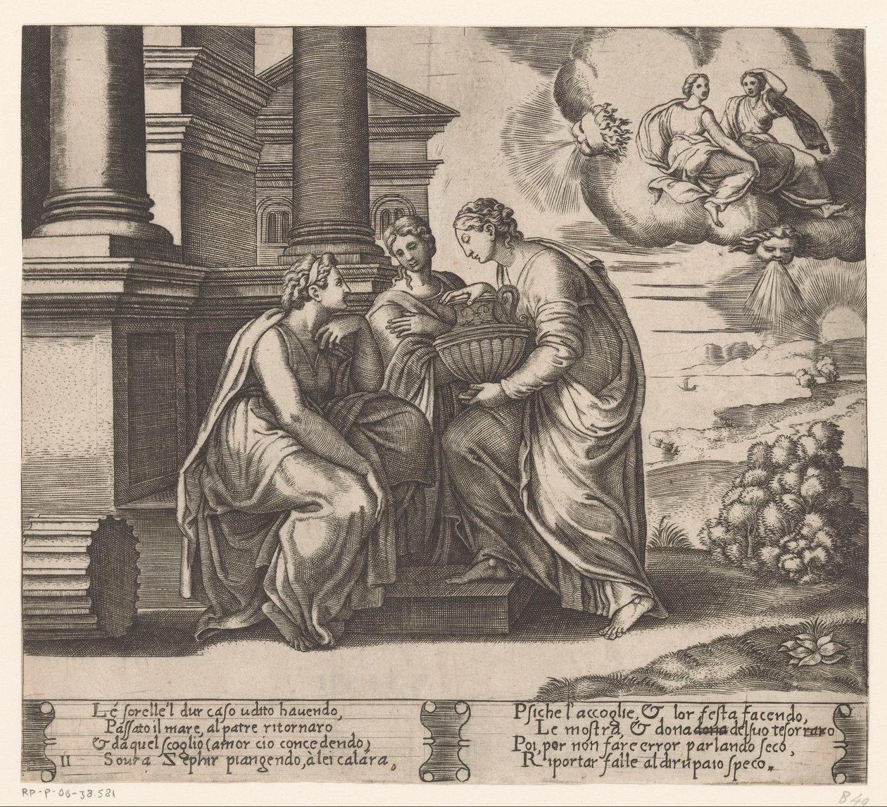 Psyché visitée par ses sœurs (Histoire d