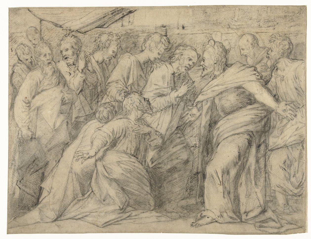Le Christ apparaît à ses disciples - Meester van de Egmont Albums
