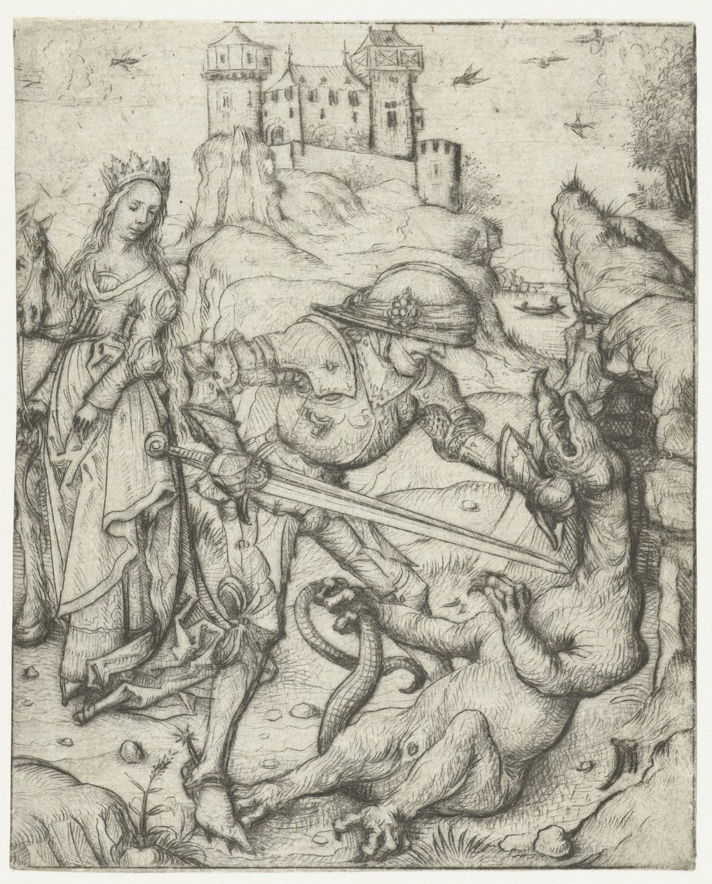 Saint Georges à pied - Meester van het Amsterdamse Kabinet
