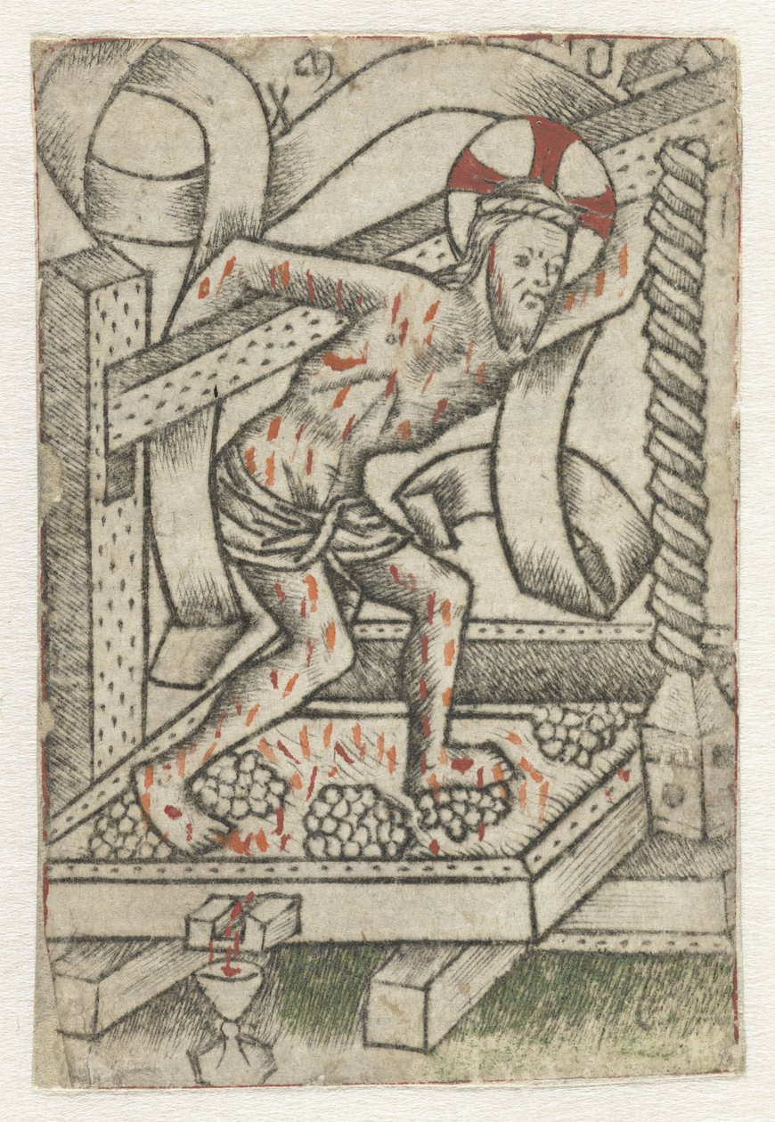 Christ dans le pressoir - Meester van het Martyrium der Tienduizend