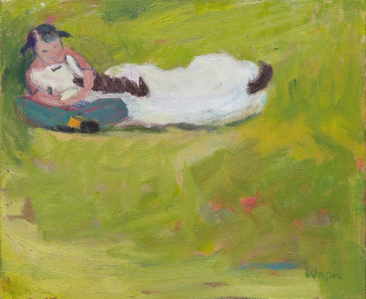 Un jeune enfant à côté d
