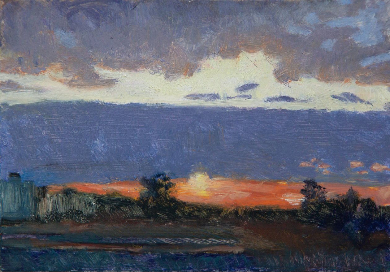 Sans titre (série sur le ciel), 2021 (huile sur toile) - Megan Williamson