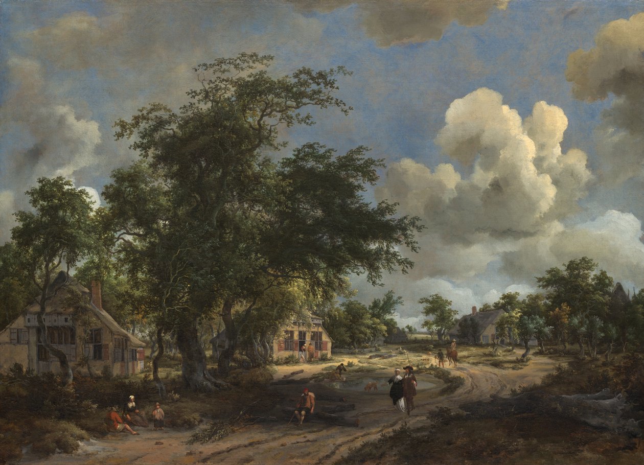 Vue sur une grande route - Meindert Hobbema