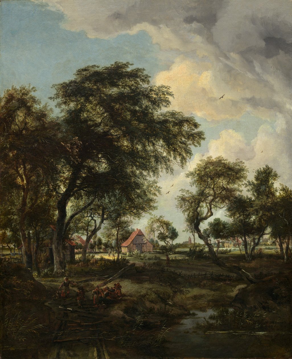 Une ferme au soleil, 1668 - Meindert Hobbema
