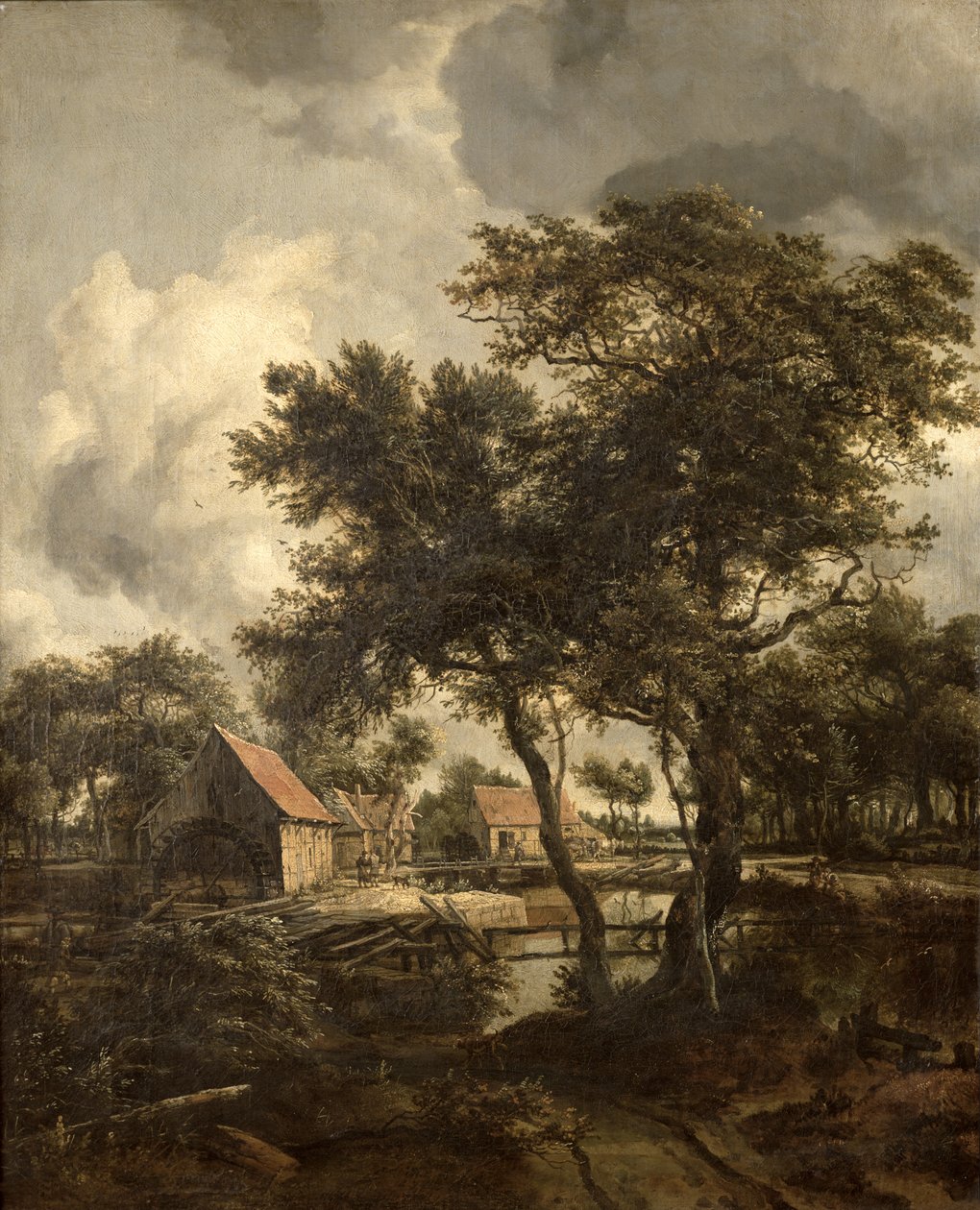 Le Moulin à eau, vers 1660 - Meindert Hobbema