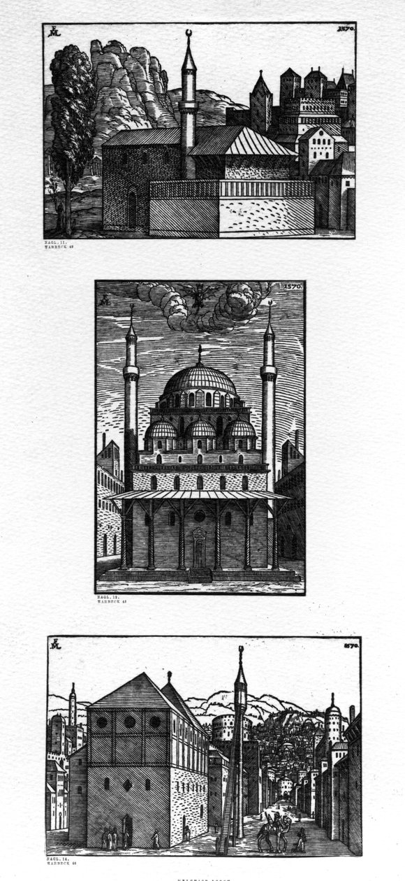 Rues et mosquées à Constantinople, 1570 - Melchior Lorck