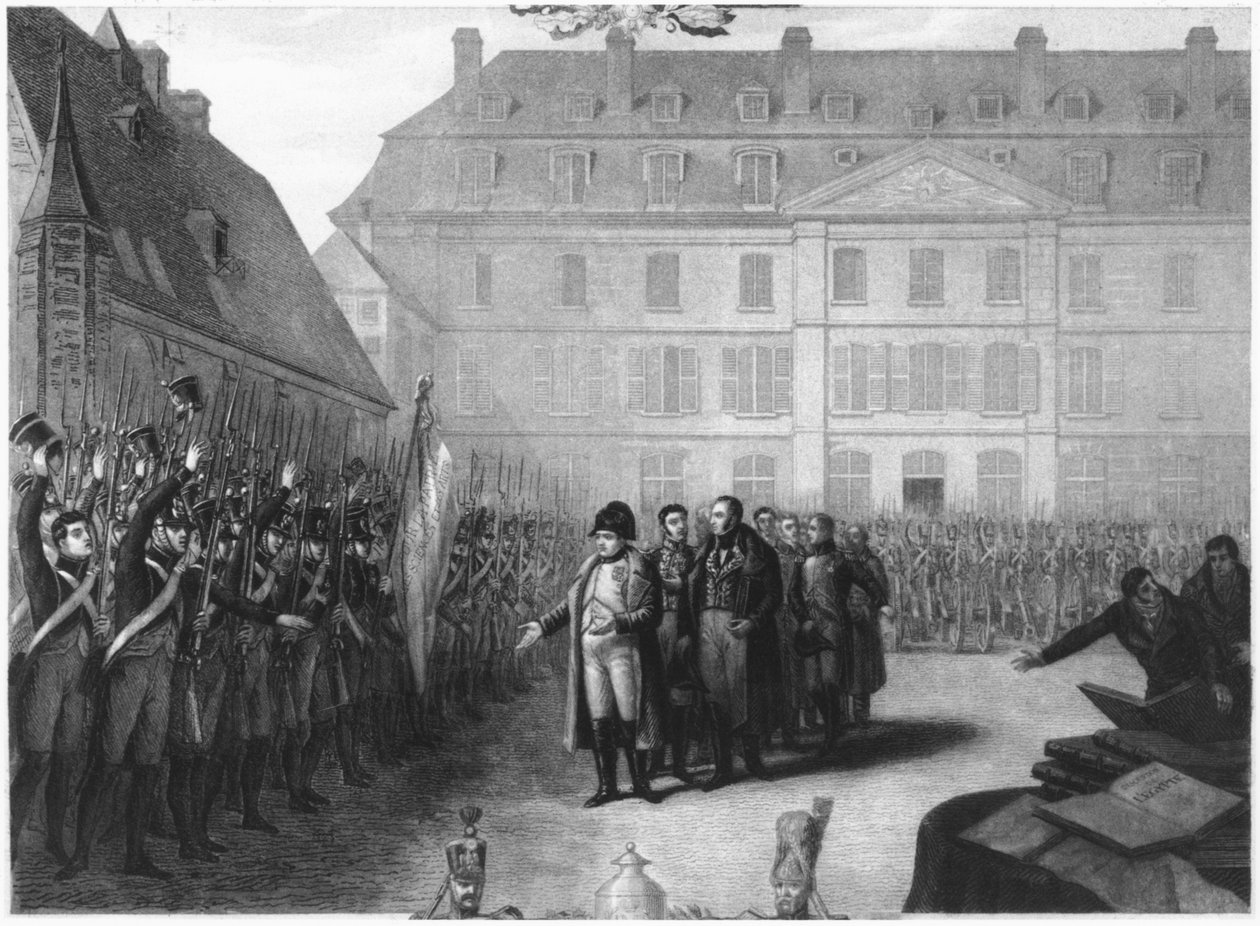 Napoléon (1769-1821) visitant l
