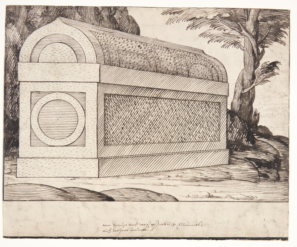 Un sarcophage - Melchior Lorck