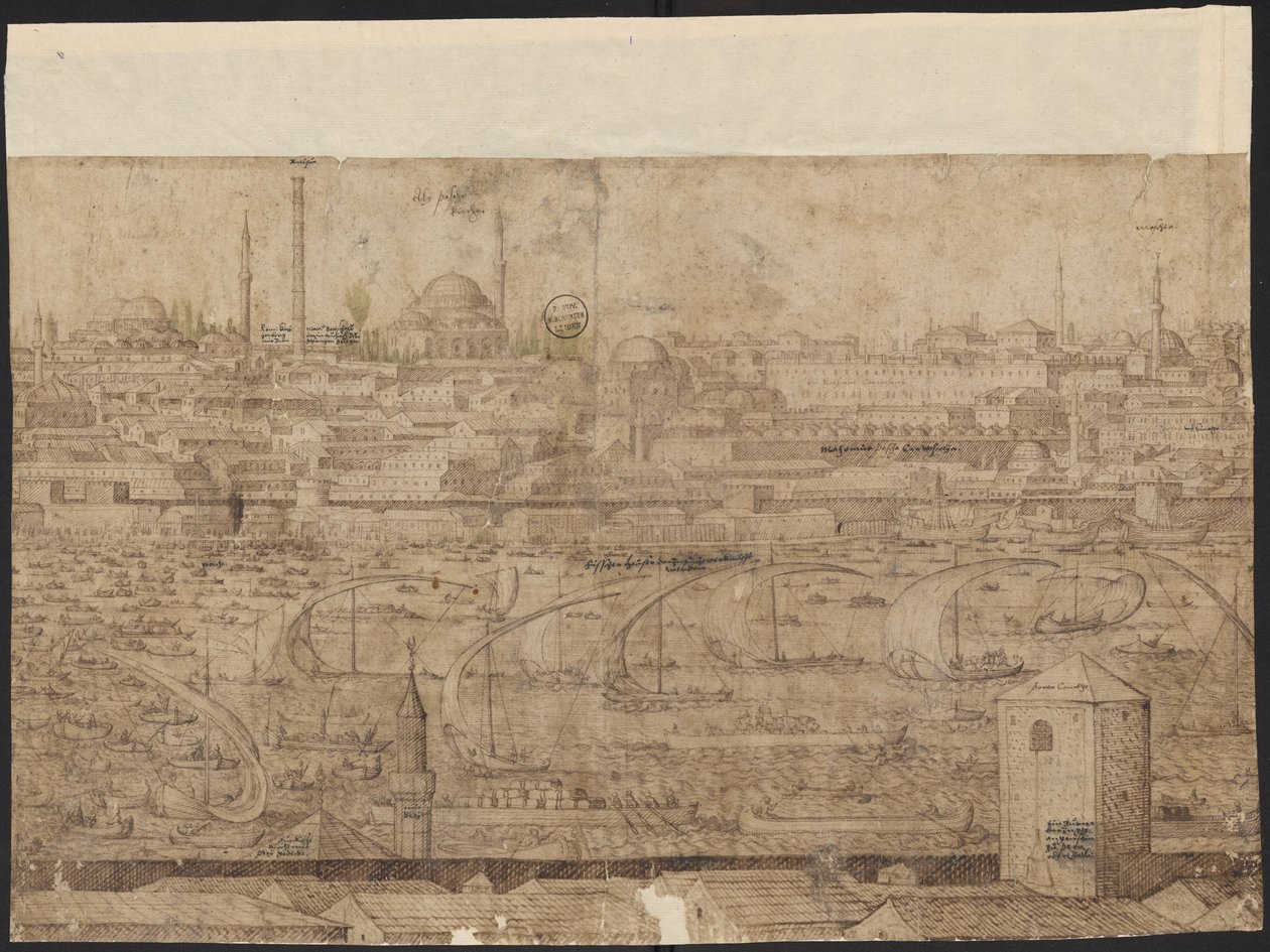 Vue de Constantinople, Feuille 8, Melchior Lorck, 1559 - Melchior Lorck