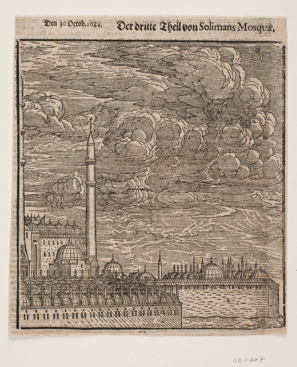 La mosquée Süleymaniye, vue du nord-est. Moitié droite - Melchior Lorck