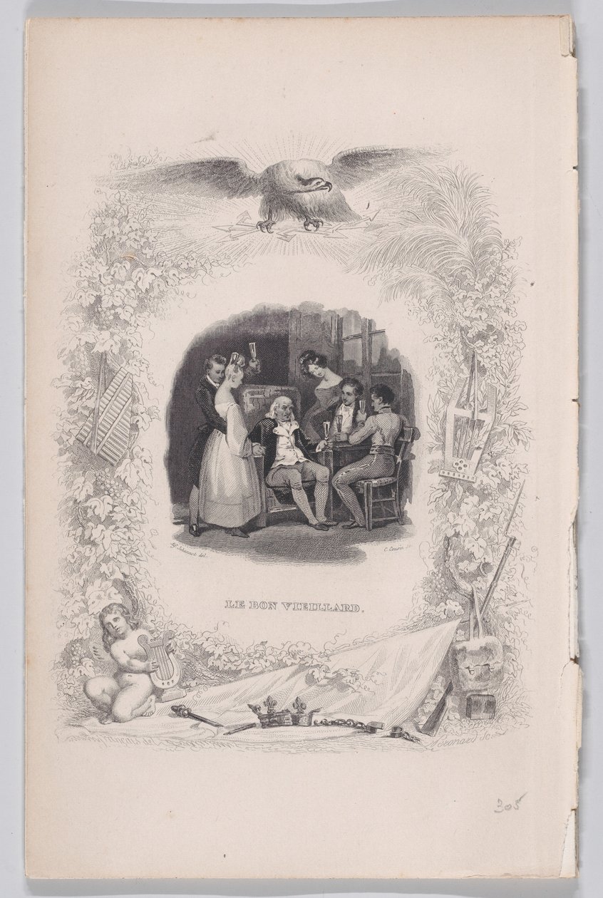 Le bon vieil homme des Chansons de Béranger, 1829 - Melchior Peronard