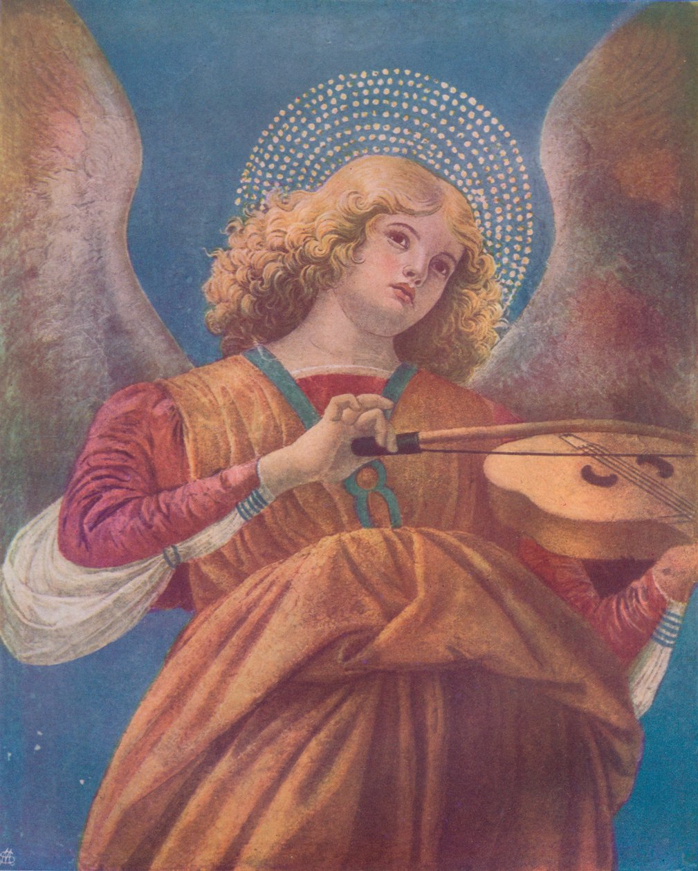 Ange musical avec violon fresque, 15e siècle - Melozzo da Forli