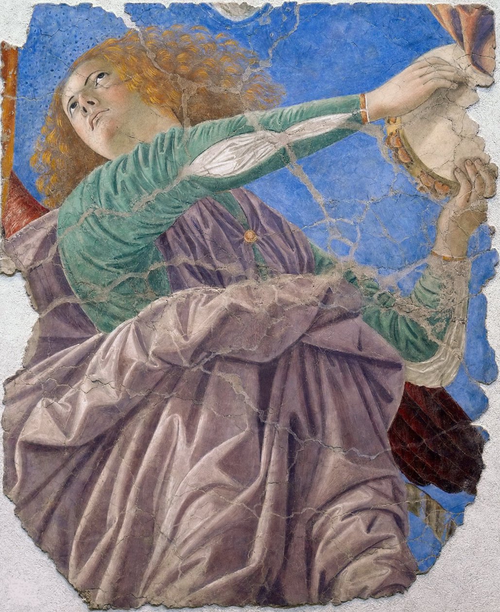 Ange musicien par Melozzo da Forli, c.1480 (fresque) - Melozzo da Forli