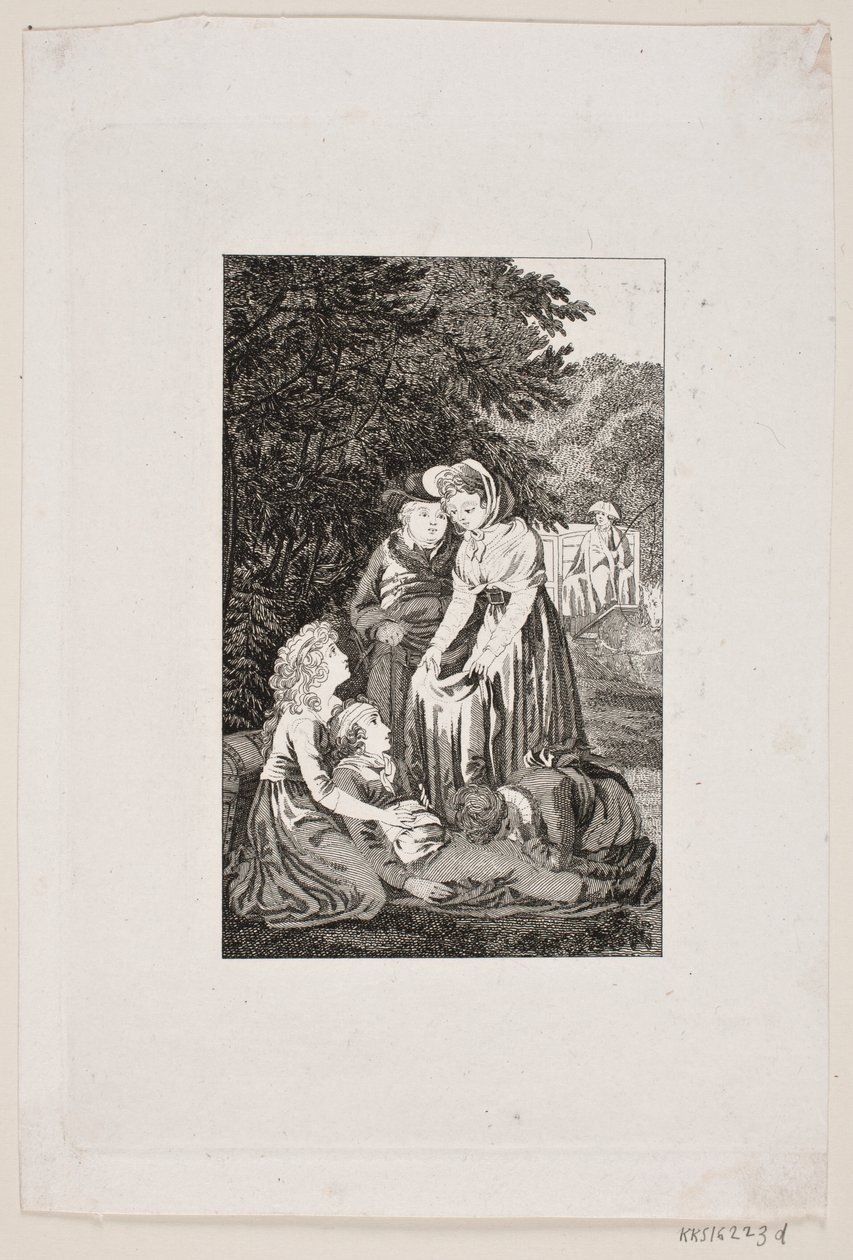 Illustration avec quatre personnes autour d