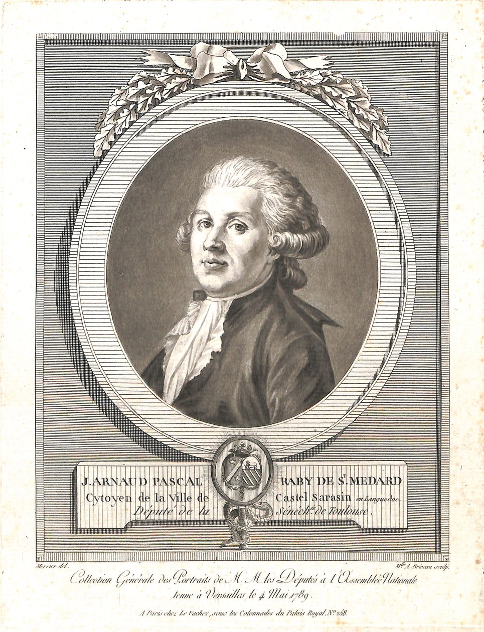 Jean Arnaud Pascal Raby - Mercier del. and Mlle Briceau sulp.