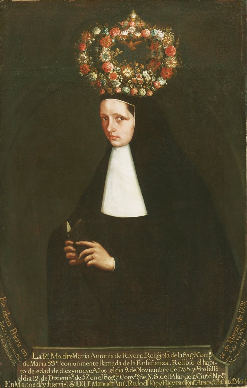 Portrait de la Révérende Mère María Antonia de Rivera - Mexican