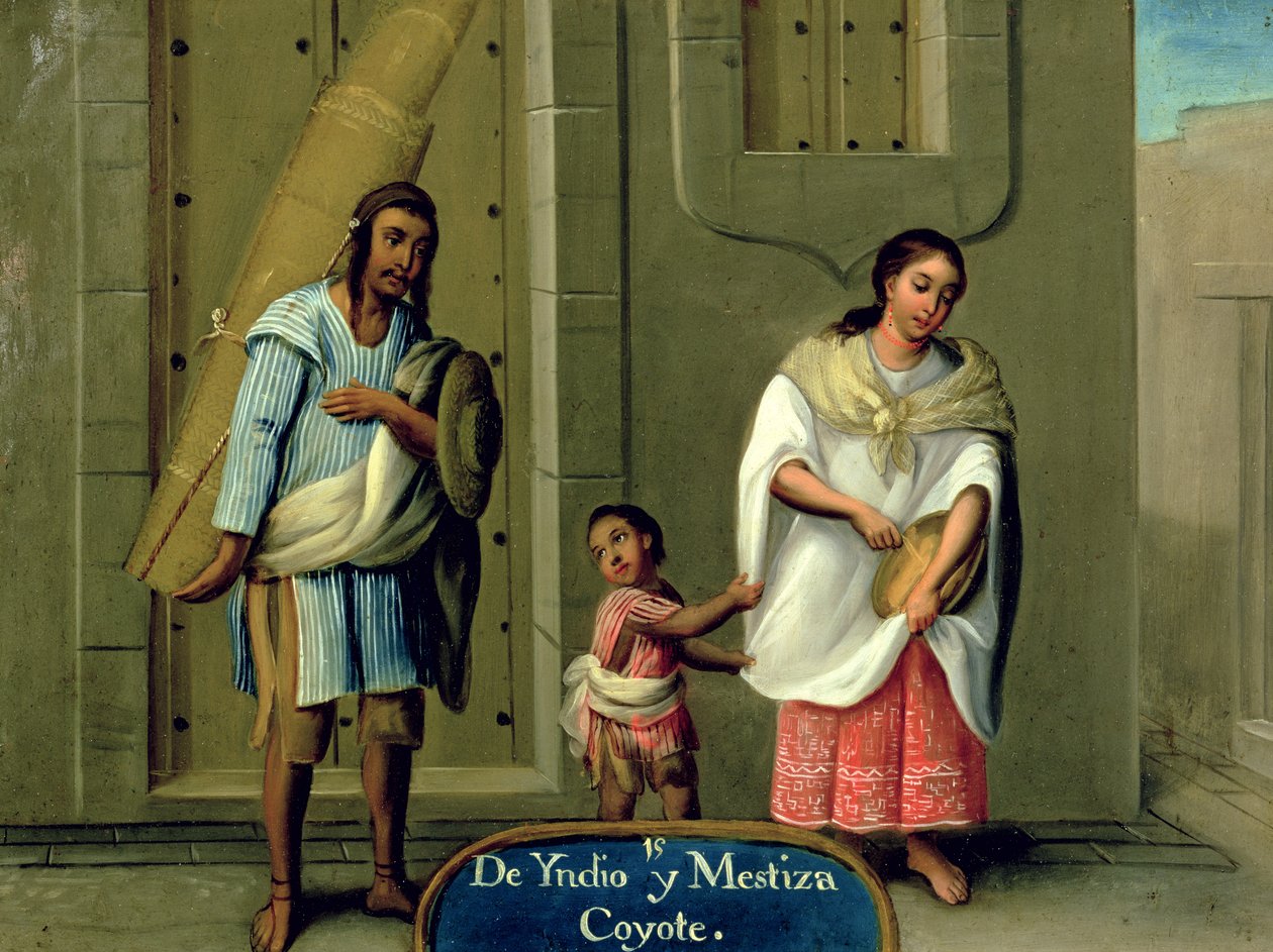 Un homme indien américain et sa femme métisse, d