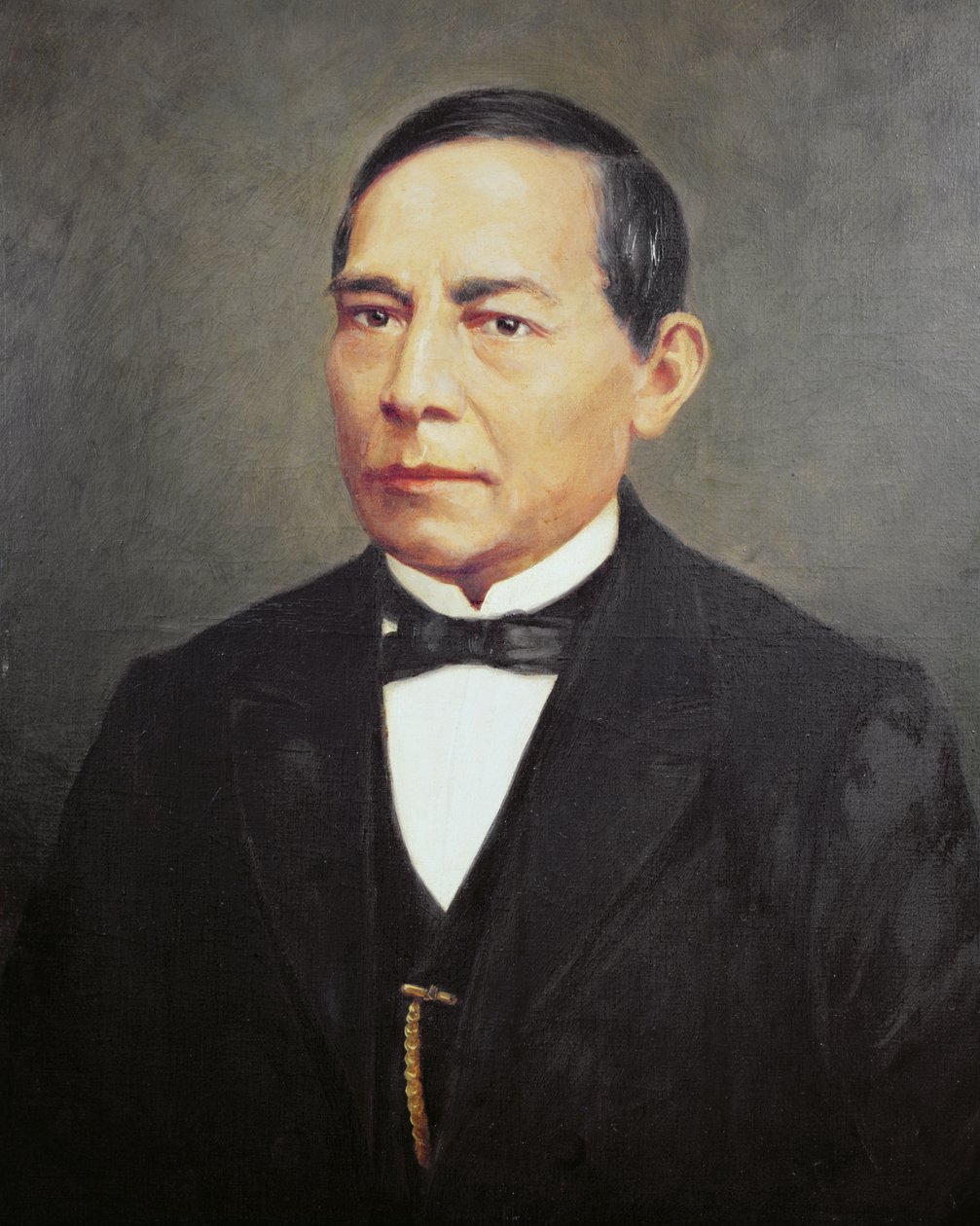 Portrait de Benito Juarez - Mexican School