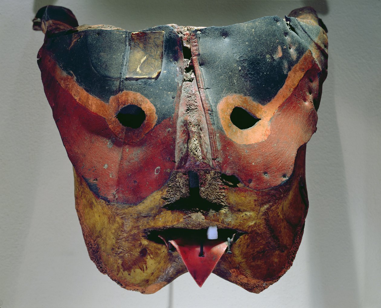 Masque de danseur Pascola (bois peint) - Mexican School